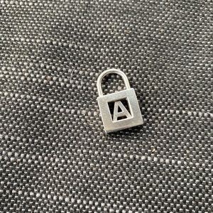 Tiffany and Co Silver “A” Pendant/Charm